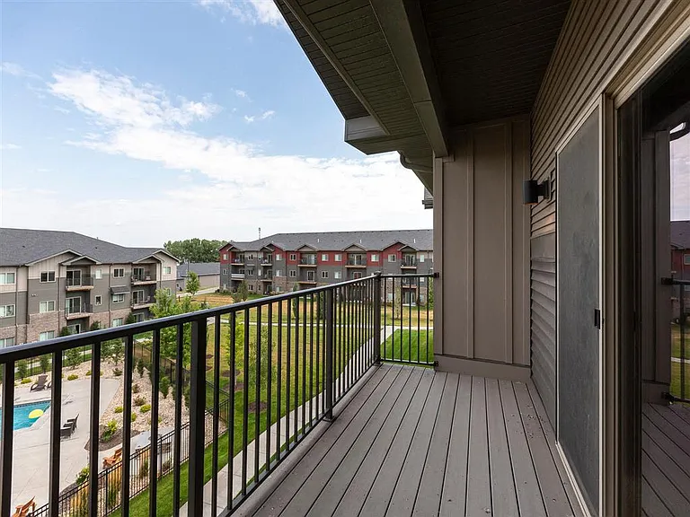 Balcony view of pool at Avenue 204.