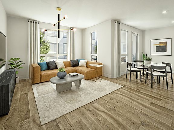 Gathering room opens to cafe area