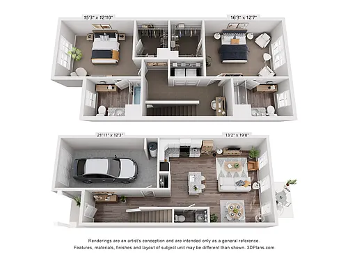 Floor plan Riviera Townhome