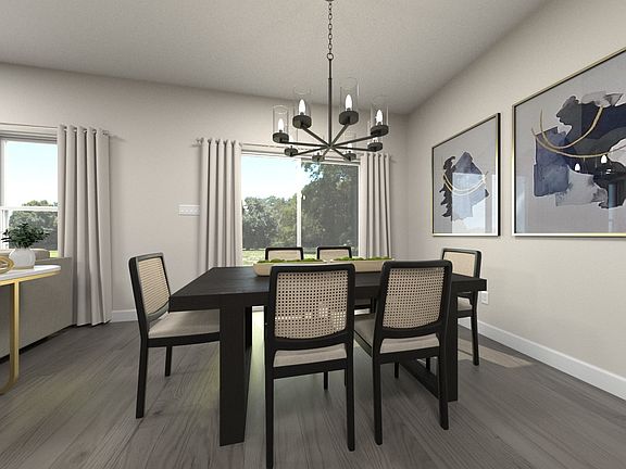Virtually Staged Dining Room