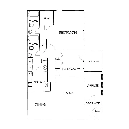 Floor plan Design 2B Premier