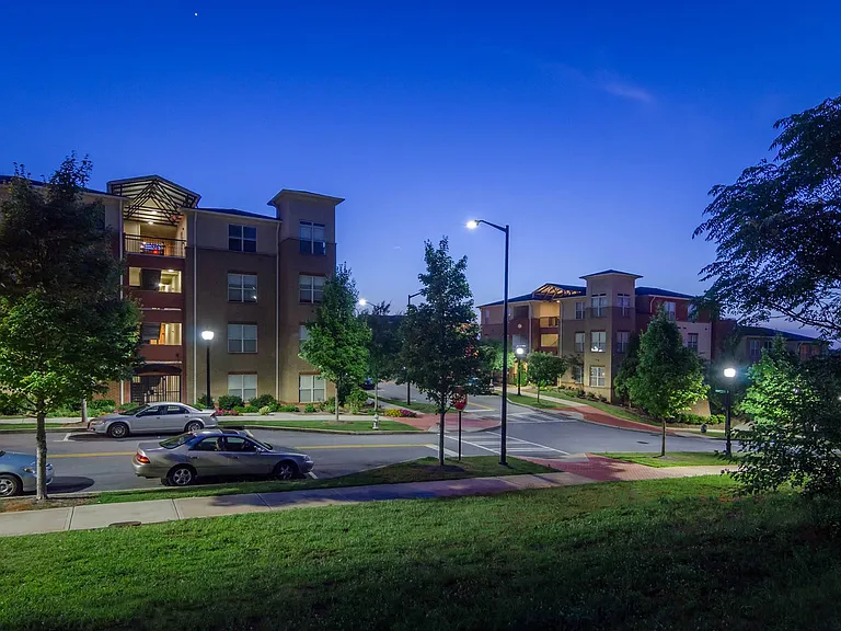 Well lit walking paths for resident safety