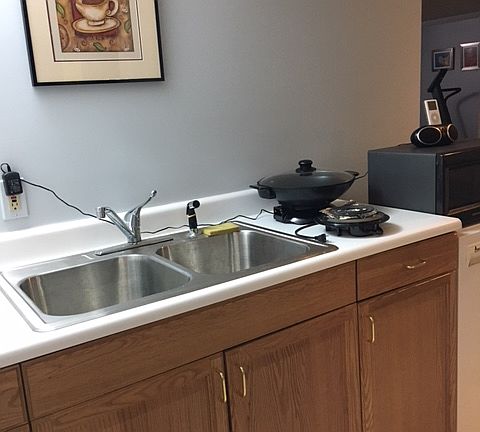 Kitchenette in basement