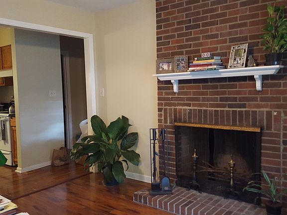 Wood burning fireplace