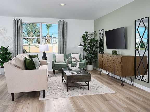 Family room in Hibiscus floorplan