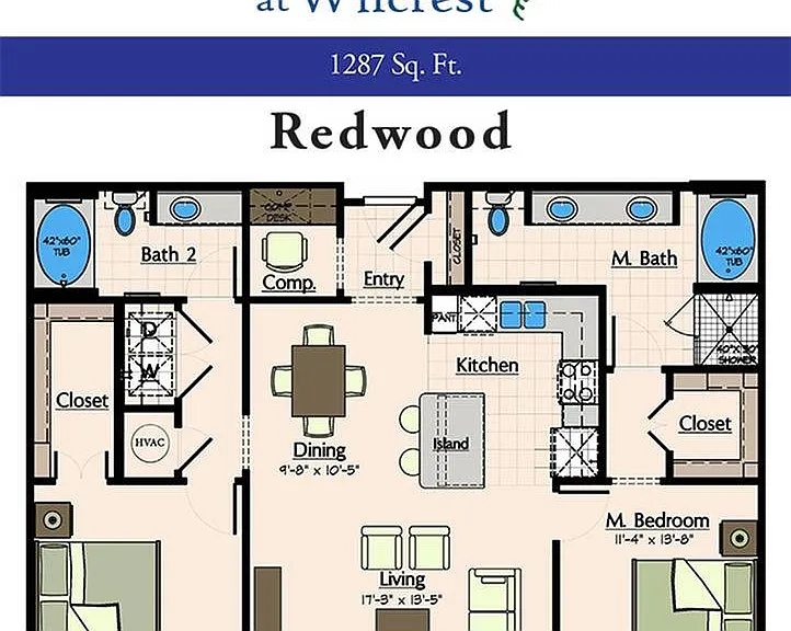 Two Bedroom Floorplan Two Bedroom Floorplan