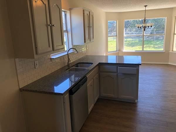 Kitchen looking into dining