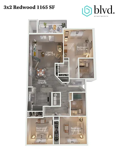 Floor plan Redwood