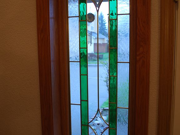 Front Entry Designed Glass