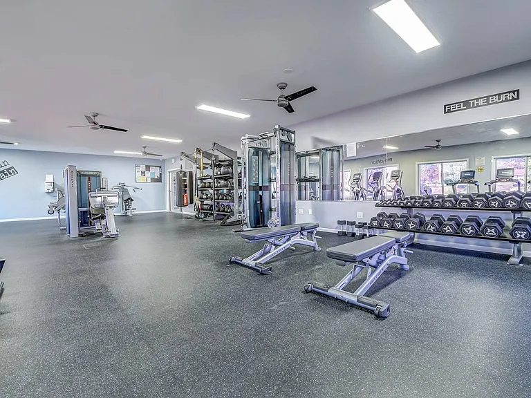 Fitness Center Free Weight Area