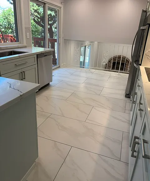 Kitchen view from dining room
