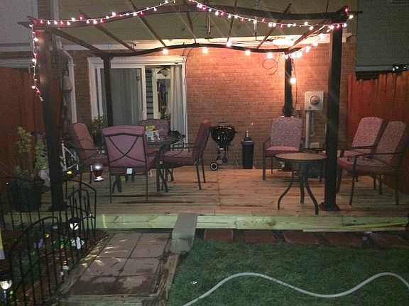 Backyard deck 