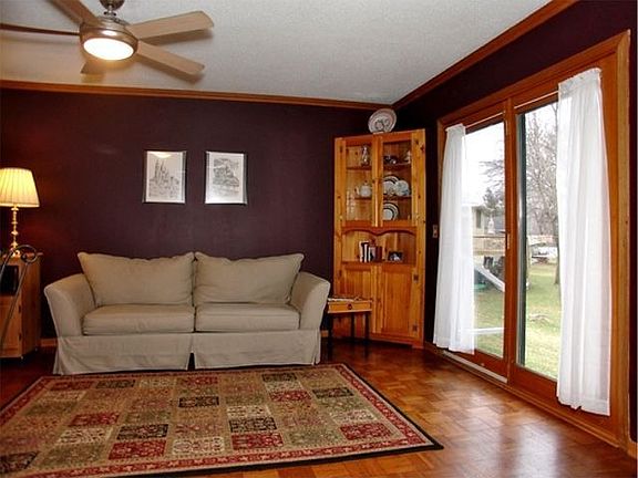 Another view of the family room with walkout to large yard.