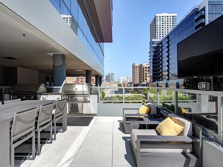 Grilling area with TV and stunning views