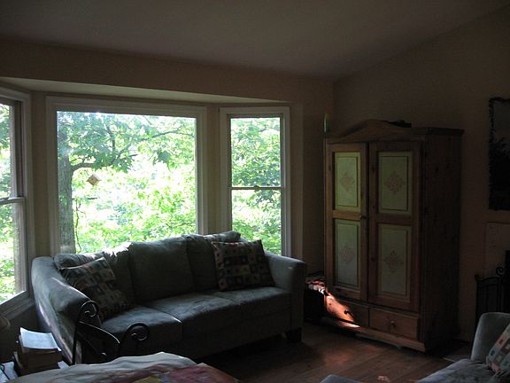 living room with fireplace