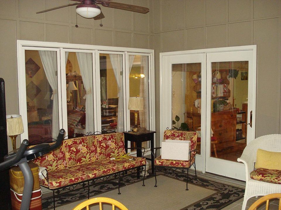 Very nice screened-in back porch that overlooks big private