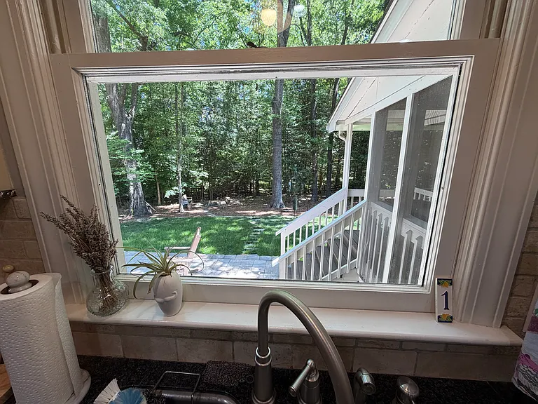 View from kitchen sink