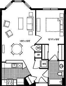 Floor plan 1CB