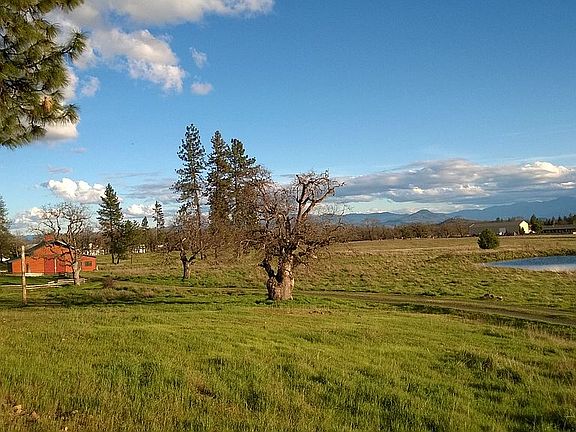 Drive to house past pond