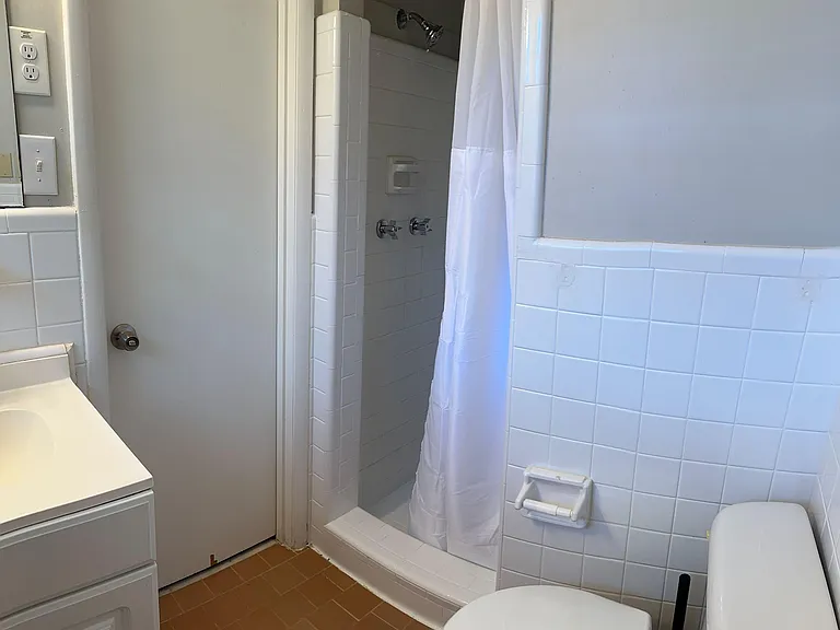 Cozy Shower and Elongated toilet for your comfort.