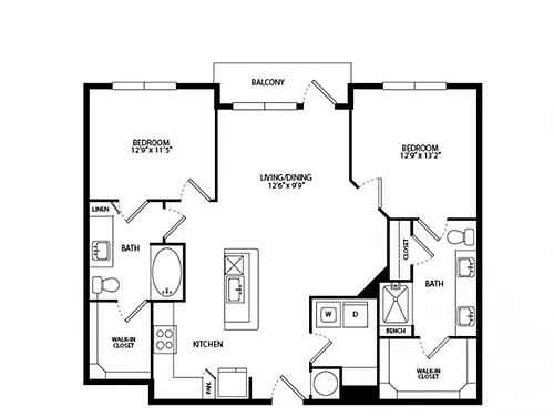Floor plan B1C