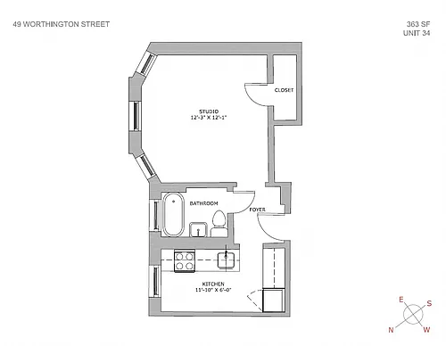 Floor plan Studio