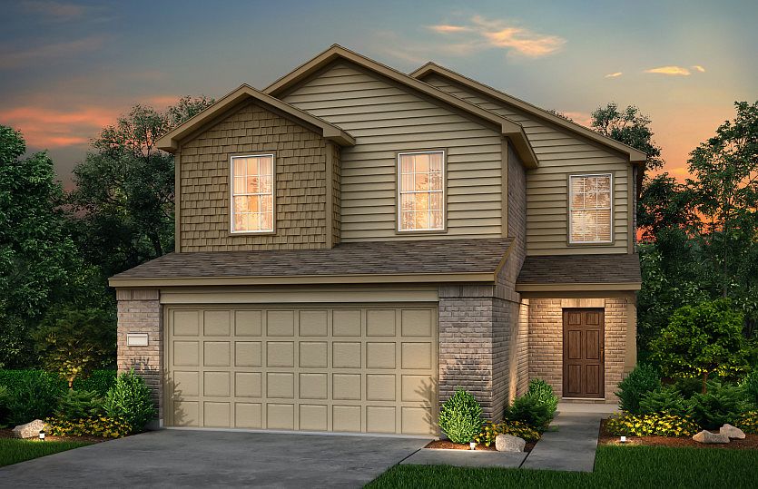 The Camelia, a 2-story new construction home showing Home Exterior K