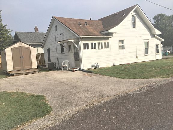 west side of house where driveway is