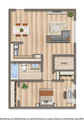 Floor plan 1 Bedroom