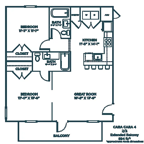 Floor plan Cara Cara 4