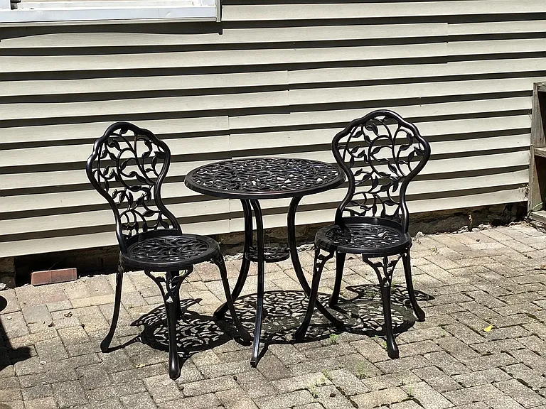 Enjoy our backyard patio and large lawn