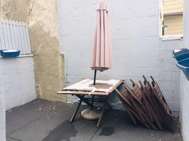 Rear patio