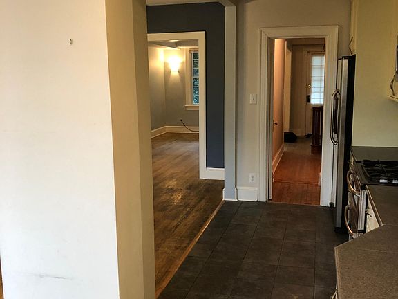 Kitchen view to front door