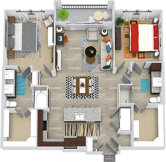 Floor plan McDonald
