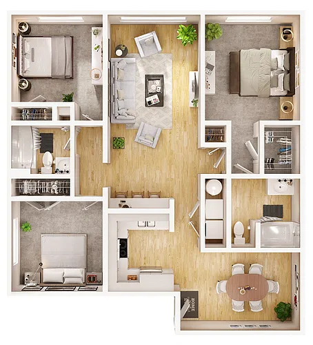 Floor plan 3B