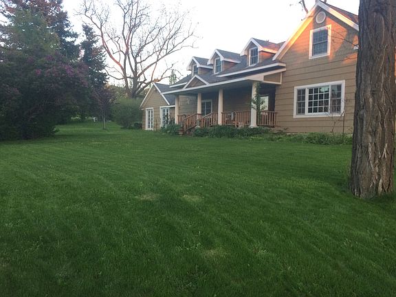 Front lawn and house
