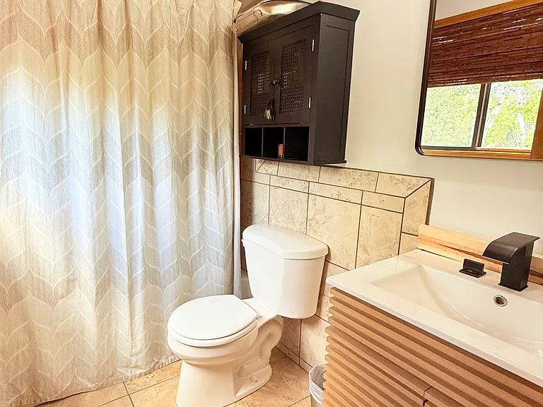 Bathroom, shower and tub