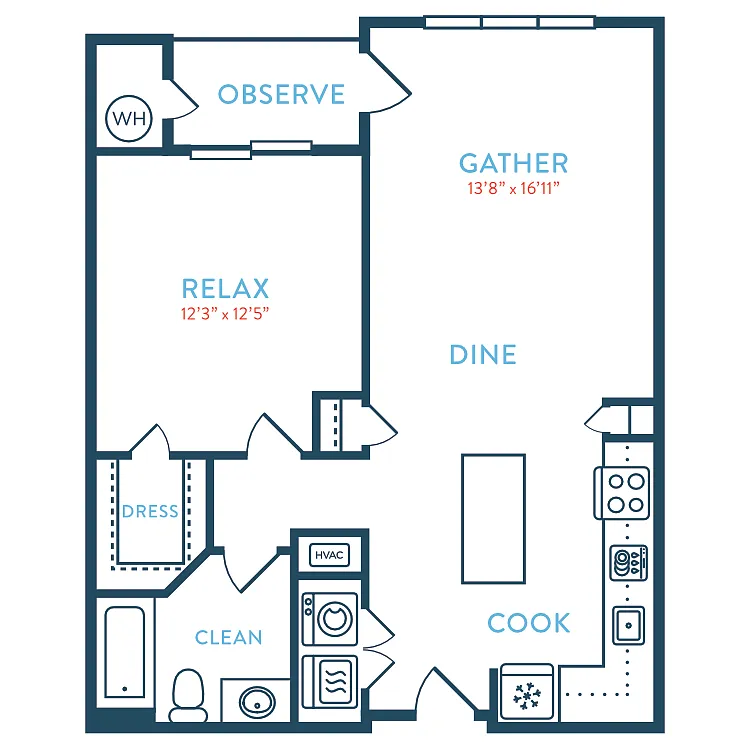 Floor plan 768 Berkeley A1