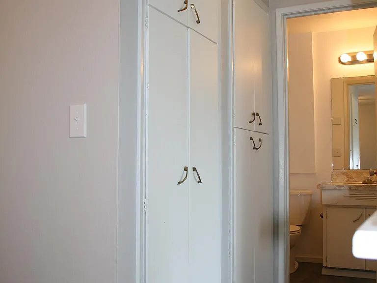 Built-In Storage Cabinets in Hallway