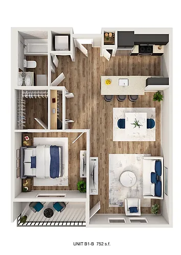 Floor plan B1-A