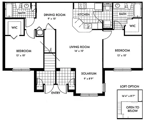 Floor plan Cambridge B2E