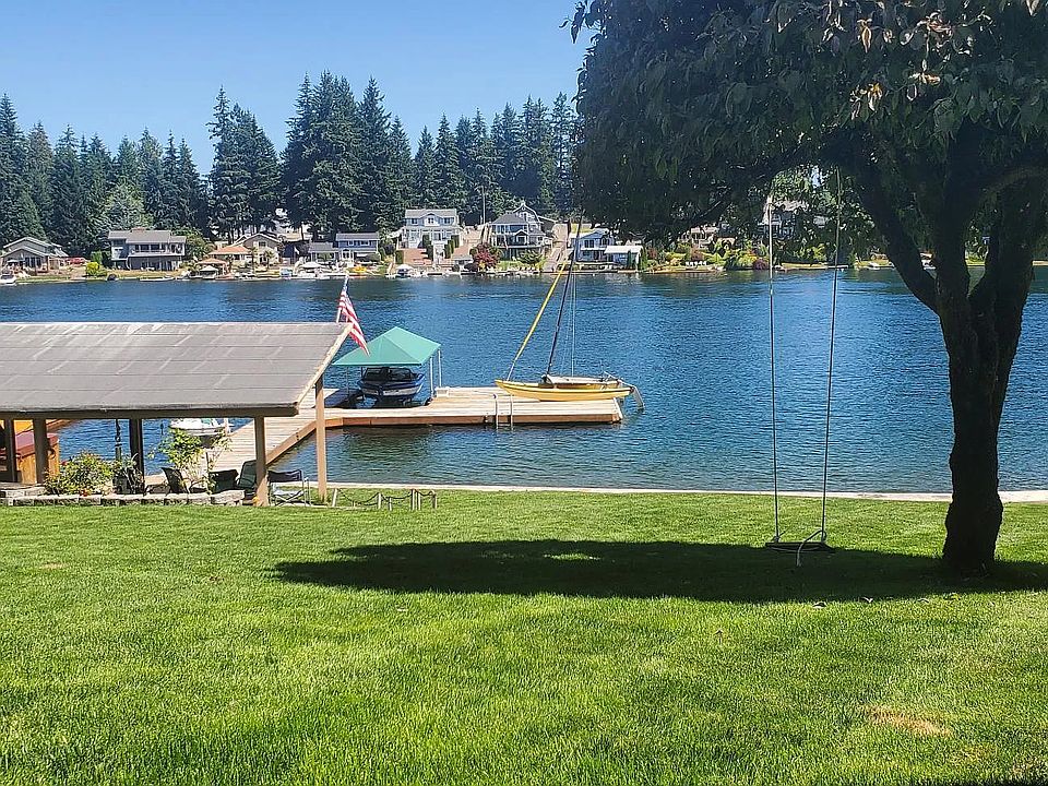 View from covered patio