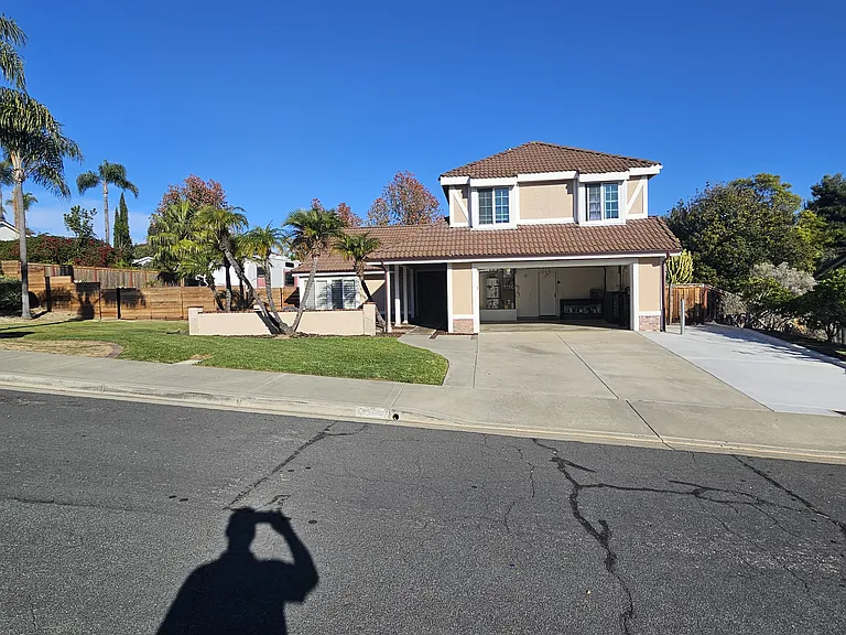 front garage open