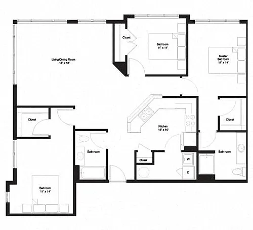 Floor plan 3B