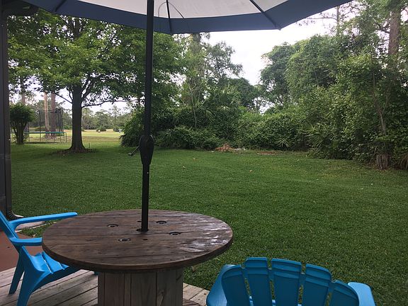 Backyard view of golf course