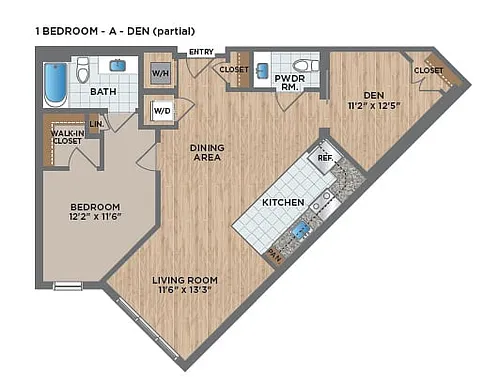 Floor plan 1-A Den