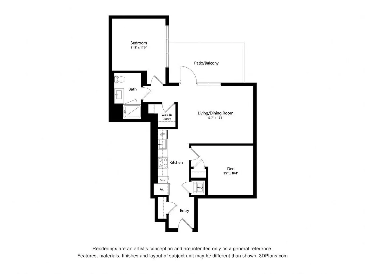 Floor plan B07 - JR 2 Bedroom