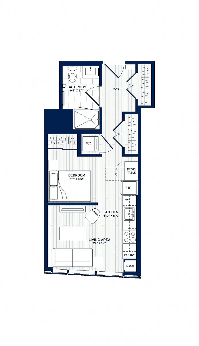 Floor plan Studio-B2