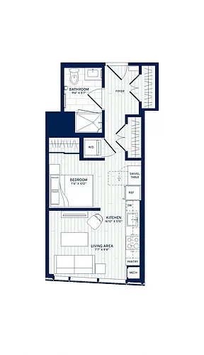 Floor plan Studio-B2