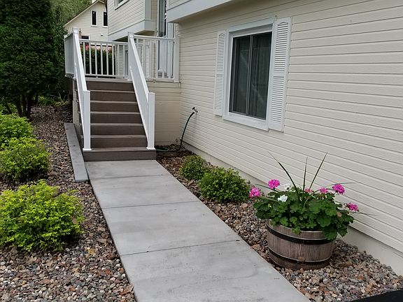 Sidewalk and Front Deck